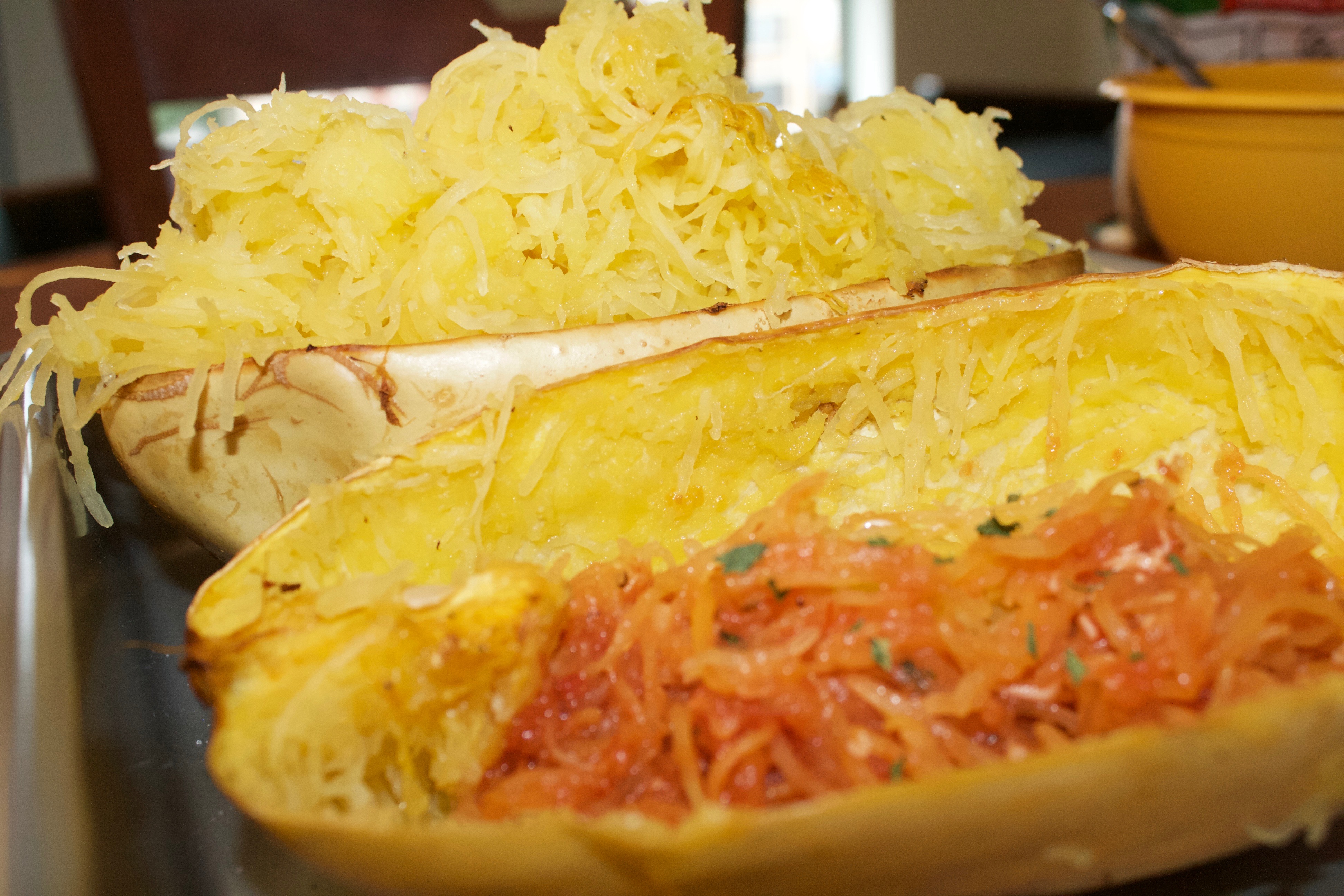 Vegan Spaghetti Squash and Sauce