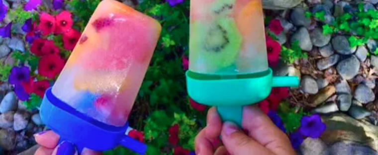 Tie Dye Unicorn Popsicles