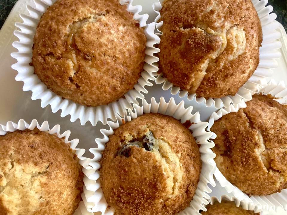 Homemade Cinnamon Raisin Muffins