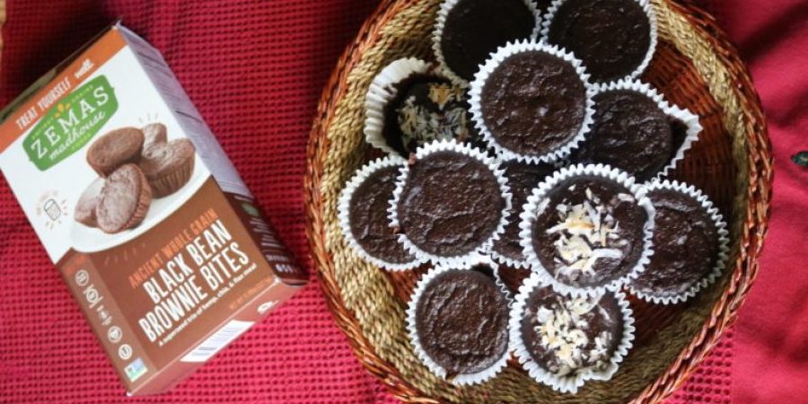 Healthy Vegan Chocolate Brownie Bites