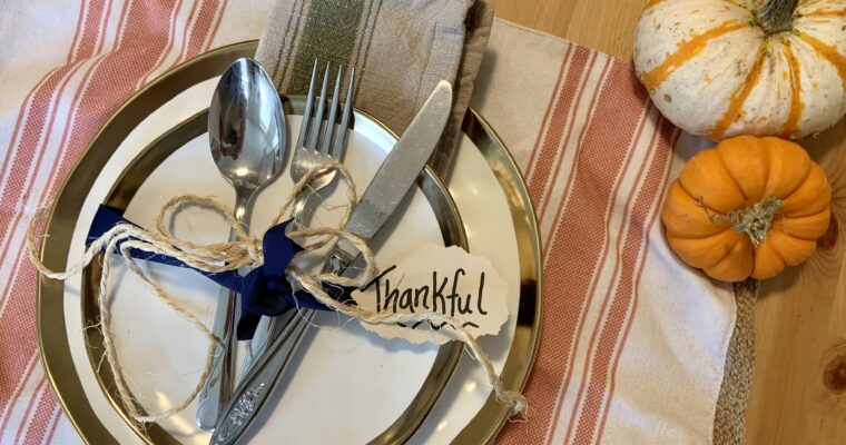 Easy DIY Thanksgiving Holiday Place Setting